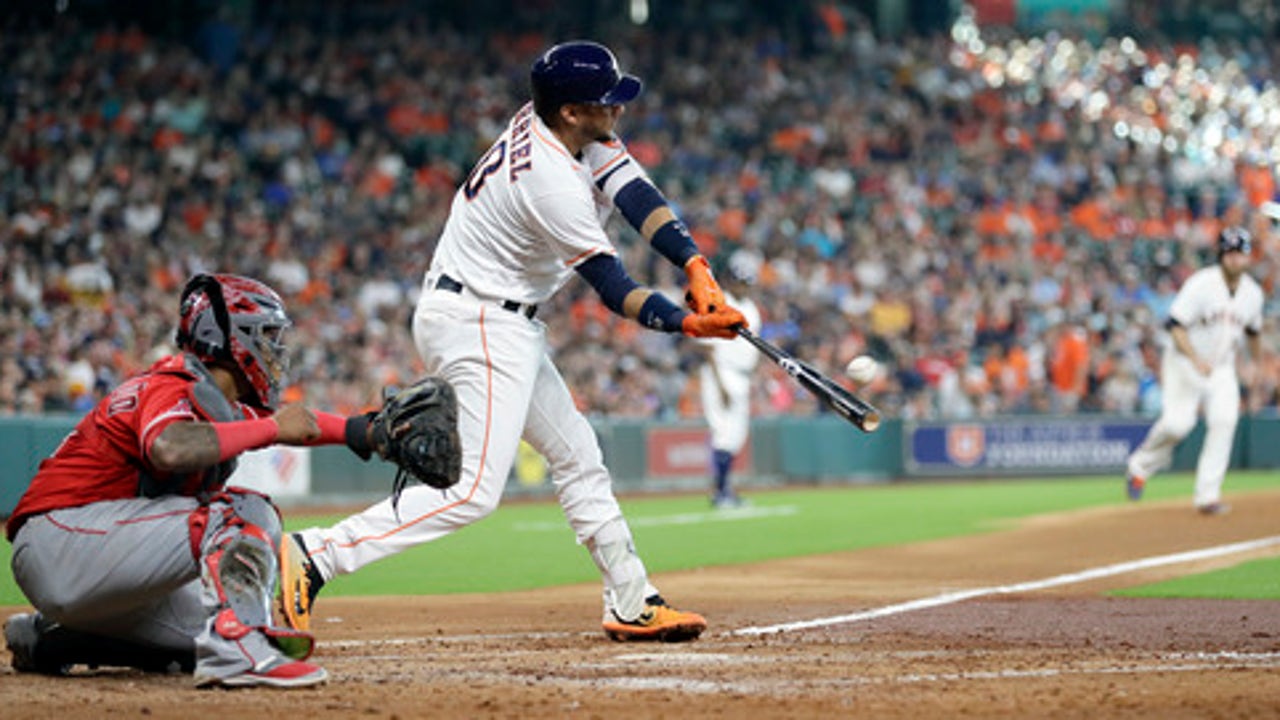 Fiers, McCann lead Astros over Angels 3-1 (Jun 10, 2017)